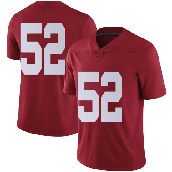 Alabama Crimson Tide Youth Braylen Ingraham #52 No Name Crimson NCAA Nike Authentic Stitched College Football Jersey VG16T23NM